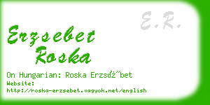 erzsebet roska business card